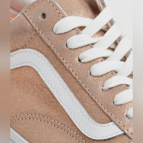 Vans Old Skool Limited Edition Glittery Rose Gold *NWT* - Picture 4 of 16